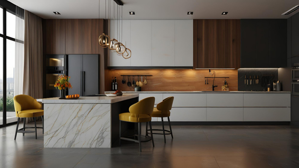 Kitchen and House with Professional Interior Designer