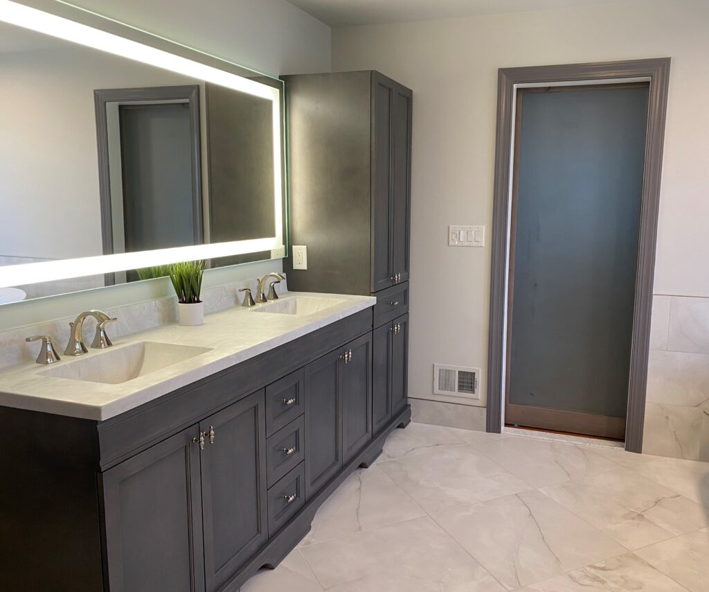 Modern bathroom renovation